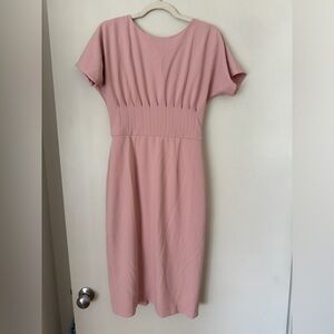 Pink business professional work dress